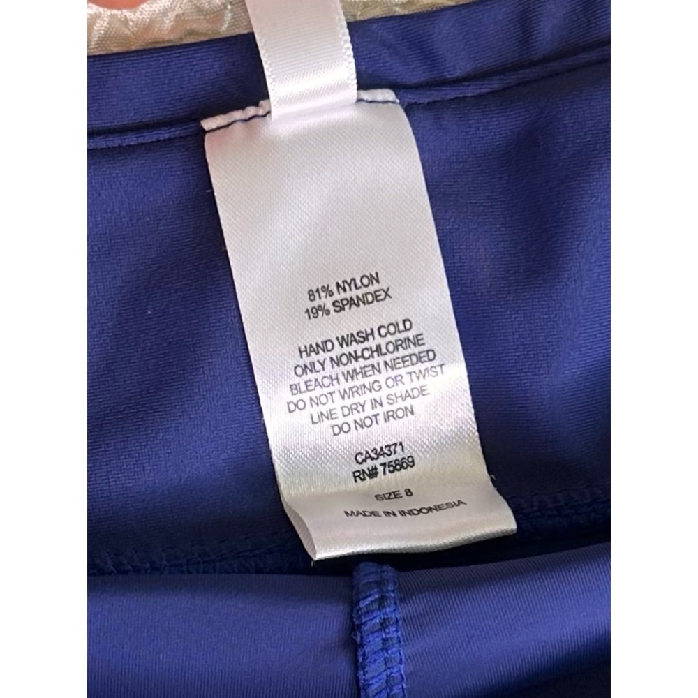 Sol Collective Blue Swim Skirt / Skort Size 8 - Picture 8 of 8
